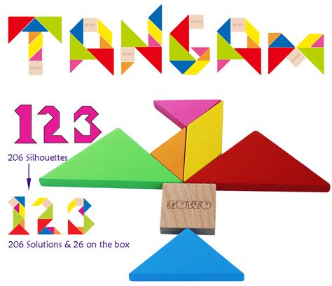 wooden tangram puzzle game